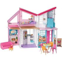 Casa Boneca - Barbie - Malibu Luxo - Dobrável - 25 Acessórios