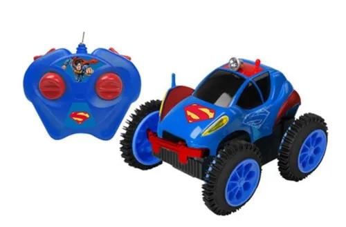 Carro De Controle Remoto Liga Da Justiça 3 Funções Dc Comic - Superman