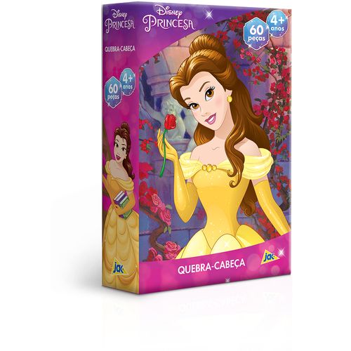 Quebra-Cabeça - 60 Peças - Disney - Princesa - Bela - Toyster