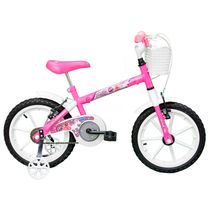 Bicicleta Aro 16 - Branco e Pink - TK3 Track