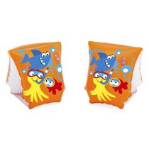 Boia de Braço Infantil- Laranja Com Bichinhos - Bestway - New Toys