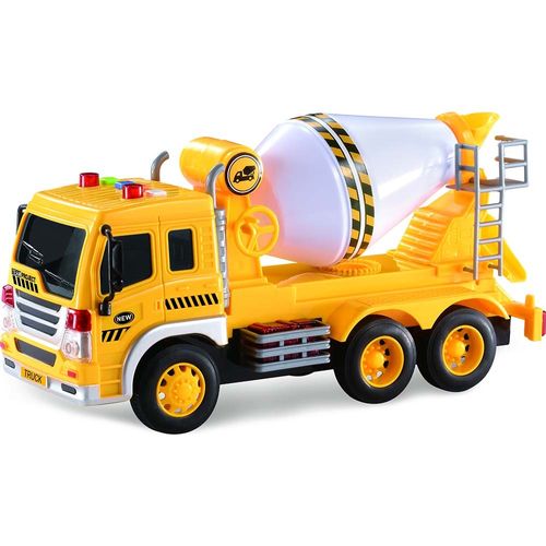 Mini Veículo - Truck de Construção - Shiny Toys - Amarelo