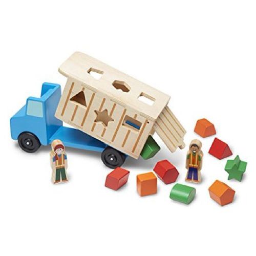 Caminhão Encaixe Formas - Madeira - Formas Geométricas - Melissa e Doug - New Toys