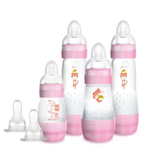 Conjunto de Mamadeiras - Mam Baby - Easy Start - Gift Set - Rosa - 130 ml