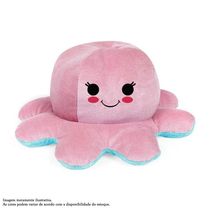 Pelúcia Reversível - Polvo do Humor - Cores Sortidas - Polibrinq