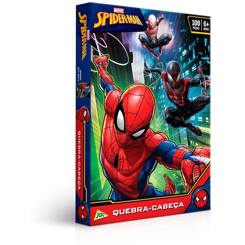 Quebra-Cabeça - Disney - Marvel - 100 Peças - Homem Aranha - Toyster
