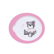 Pratinho De Alimentação Toddler Urso - Rosa - Minimi