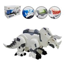 Robô Dinossauro Triceratops Com Movimentos Luzes E Som