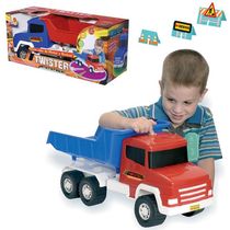 Caminhão De Brinquedo Twister Caçamba Grande 58cm Com Som