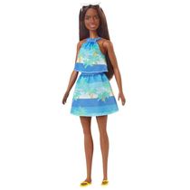 Boneca Articulada - Barbie - Malibu Aniversário 50 Anos - Vestido Azul - Mattel
