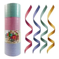 Serpentina de papel - 20 Rolos - 1cm x 16 metros - Abre Alas