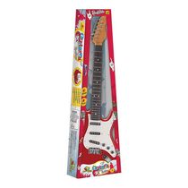 Guitarra Classica Musical Rockstar Com Som E Luz Brinquedo Preto