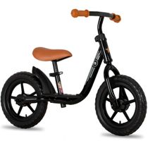 JOYSTAR Bicicleta Infantil com Apoio para os Pés e Pneu sem Ar 2 anos Preta