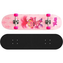 Skateboard - Trolls - Poppy - 80cm - Froes - Preto e Rosa