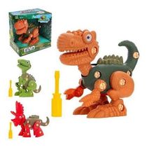 Kit 3 Saga Dino Dinossauro Monta E Desmonta Com Ferramenta