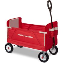 Radio Flyer Carrinho de Passeio 3 em 1 Multifuncional Peso Máximo 68 kg Vermelho