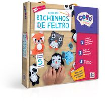 Conjunto de Atividades - Coré - Livro dos Bichinhos de Feltro - Coleção Fazendo Arte - Toyster