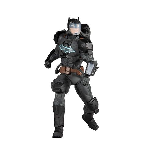 Boneco Articulado - DC Comics - Liga da Justiça - Batman Hazmat Suit - Multiverse - 18 cm - Fun