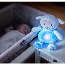 Pelúcia com Luzes e Sons - 30 Cm - Ovelha - Doce Soninho - Azul - Chicco