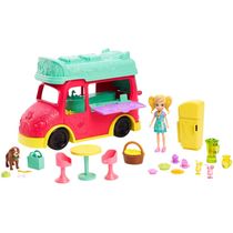 Veículo e Boneca - Polly Pocket - Food Truck Refresco - Mattel