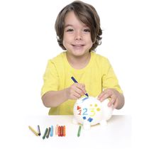 Meu Primeiro Cofrinho - Porquinho para Pintar Coré - Toyster