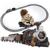 iHaHa Conjunto de Trem Trenzinho Elétrico 3 Carros e 10