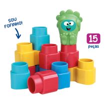 Blocos de Montar - Fofo Blocos - 15 Peças - Elka