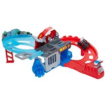 Pista de Corrida Playskool Transformers - Rescue Bots Flip Racers - Perseguição e Captura - Hasbro