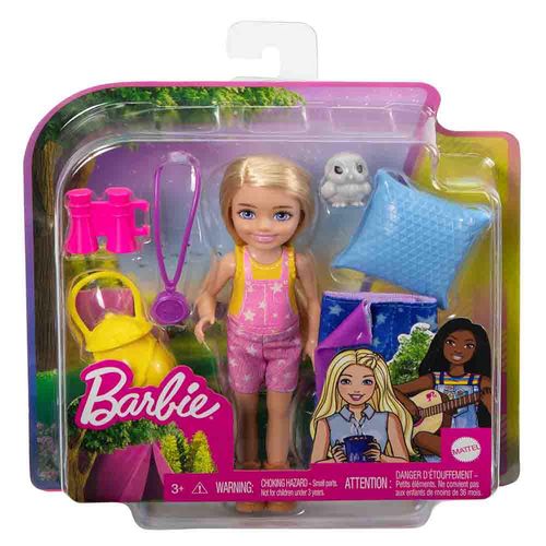 Boneca - Barbie Chelsea - It Takes Two - Dia de Acampamento - 13 cm - Mattel