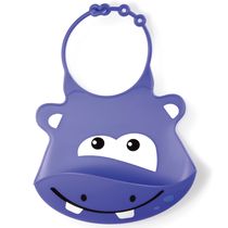 Babador de Silicone - Hipopotamo - Multikids Baby