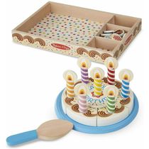 Conjunto de Atividades - Bolo De Aniversario - peças em madeira - Melissa E Doug - New Toys