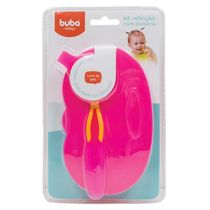 Kit de Refeição com Divisória - Rosa - Buba