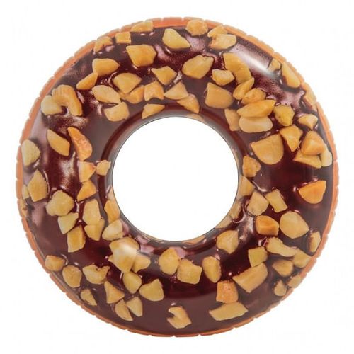 Acessórios de Praia e Piscina - Bóia Redonda - 114 Cm - Rosquinha Donut - Chocolate - Intex