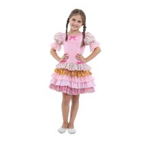 Fantasia - Festa Junina - Caipira - Babados - Rosa - Sulamericana