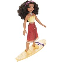 Boneca Moana Disney Princesa Surfista - Prancha Muda De Cor