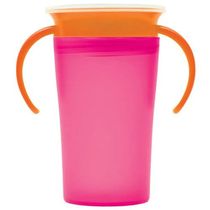 Copo de Treinamento com Alça - 360º - Rosa - Buba