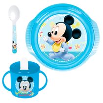 Conjunto de Alimentação - 3 Peças - Disney - Mickey Mouse - New Toys