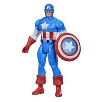 Boneco Articulado - Marvel - Legends - Capitão América - Retrô 375 - 9,5 cm - Hasbro
