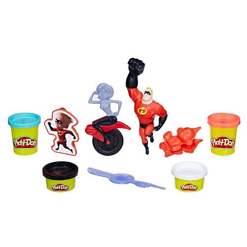 Figura e Massa de Modelar - Play-Doh - Disney - Os Incríveis 2 - Hasbro