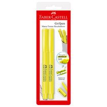 Caneta Marca Texto - Grifpen - 2 Cores - Amarela - Faber-Castell