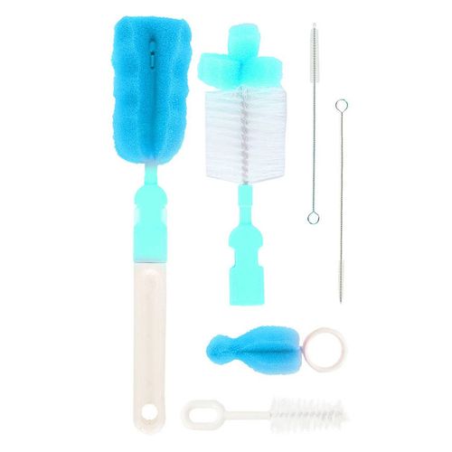 Conjunto de Escovas para Mamadeiras e Canudos - Azul - Buba