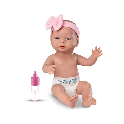 Boneca Bebê - 35 Cm - Primeira Mamadeira - Roma Jensen