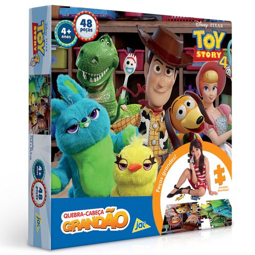 Quebra-Cabeça Grandão - 48 Peças - Disney - Toy Story 4 - Toyster
