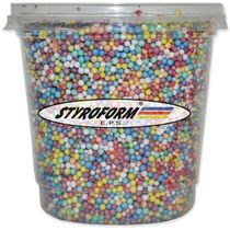 Pote de Pérolas de Isopor - 750 Ml - Mix Color - Reval