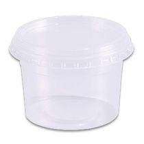 Acessório para Slime - Pote Descartável com Tampa - 145ml Redondo - Reval