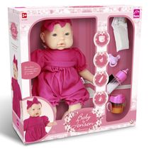 Boneca Bebê - Baby By Jensen com Acessórios - Rosa - Roma Jensen