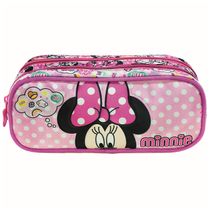 Estojo Escolar Duplo - 21x9 Cm - Disney - Minnie Mouse - Xeryus
