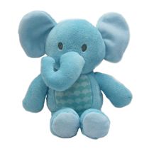 Pelúcia Pequena - 30 Cm - Elefantinho - Azul - Minimi