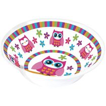 Pratinho Bowl - Coruja Rosa - New Toys