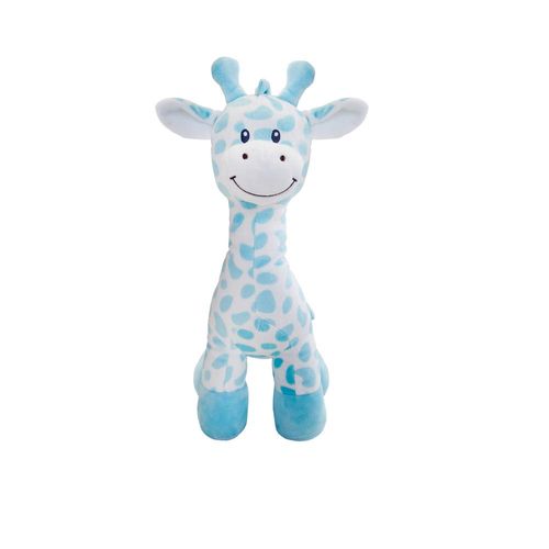 Pelúcia - Girafa - Azul - 40 cm - Buba